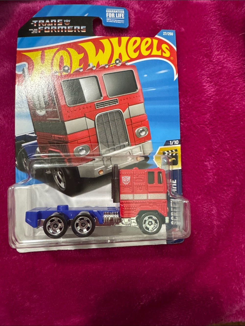 Transformers Red & Blue Semi Truck Toy